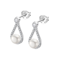 Orecchini Lotus Donna Lotus Pearls in Argento Perla LP3481-4/1